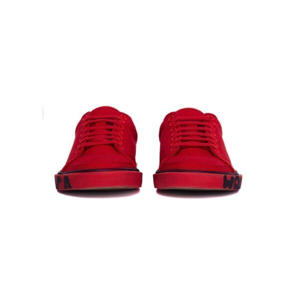 Balenciaga | Red Cotton Match Sneakers- - Picture 2 of 5